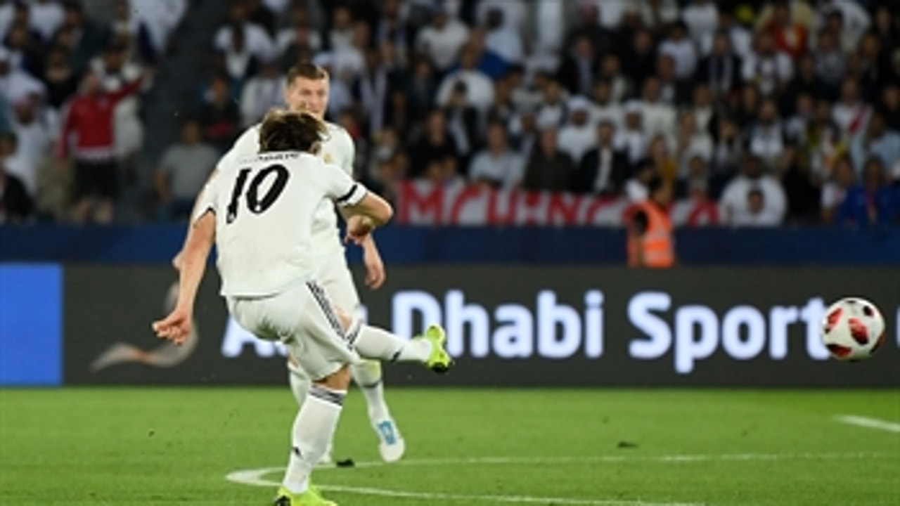 Luka Modric's curler has given Real Madrid an early lead  vs. Al Ain ' 2018 FIFA Club World Cup Highlights