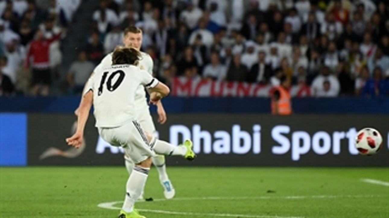 Luka Modric's curler has given Real Madrid an early lead  vs. Al Ain ' 2018 FIFA Club World Cup Highlights
