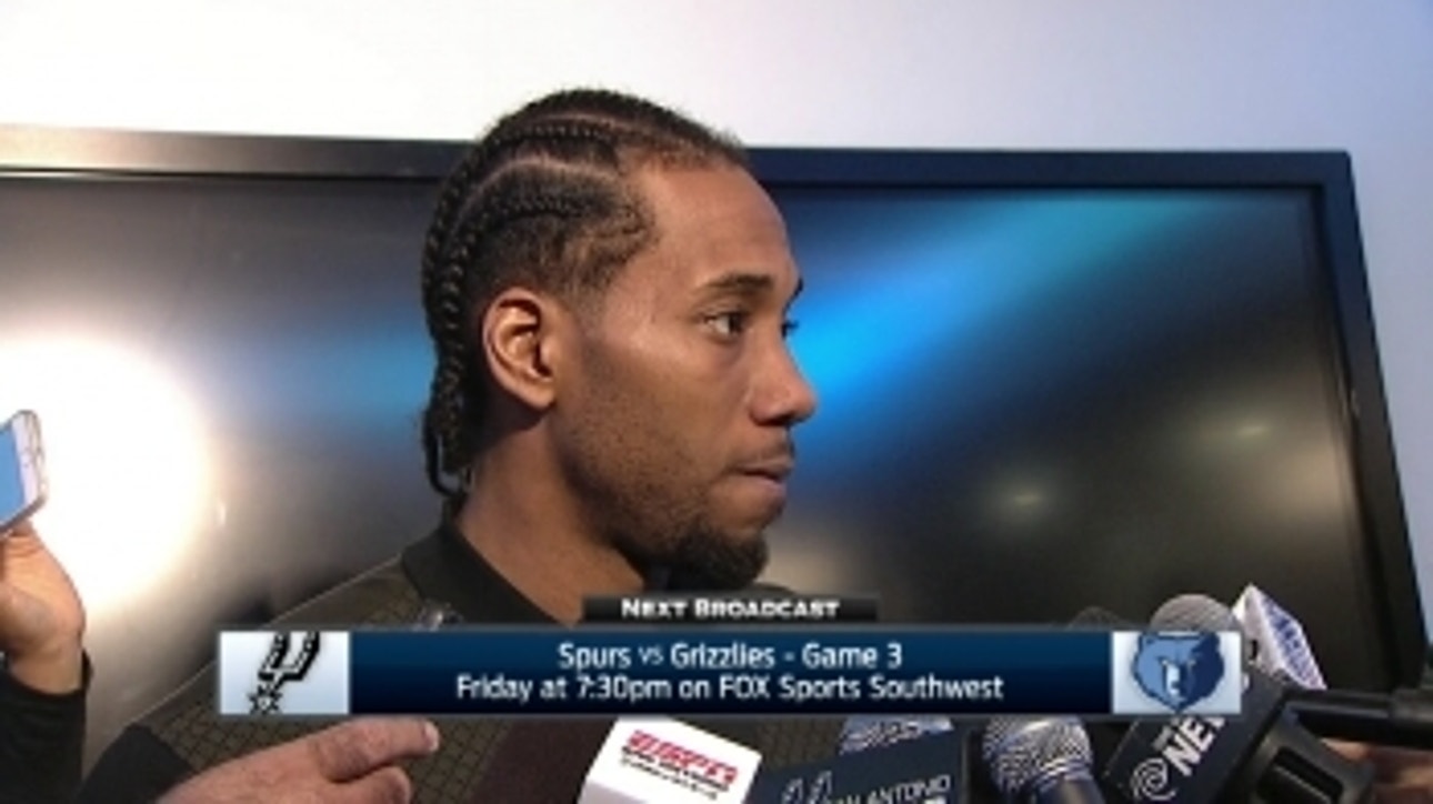 Kawhi Leonard: 'I'm just out there playing'