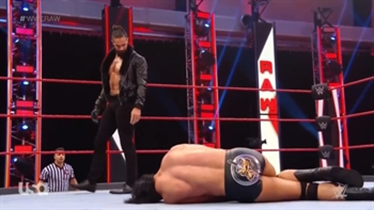 Seth Rollins attacked Drew McIntyre seconds after McIntyre defeated Andrade ' WWE on FOX