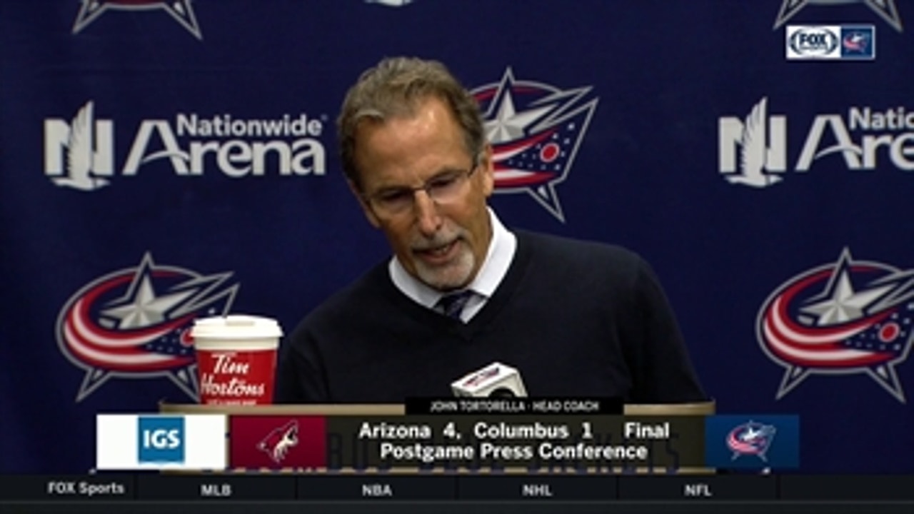 Torts notices lack of confidence physically, mentally in Blue Jackets