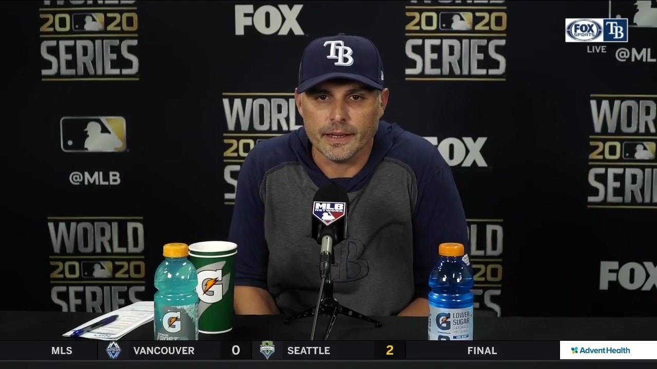 Kevin Cash breaks down Rays' season-ending loss to Dodgers in Game 6 of World Series