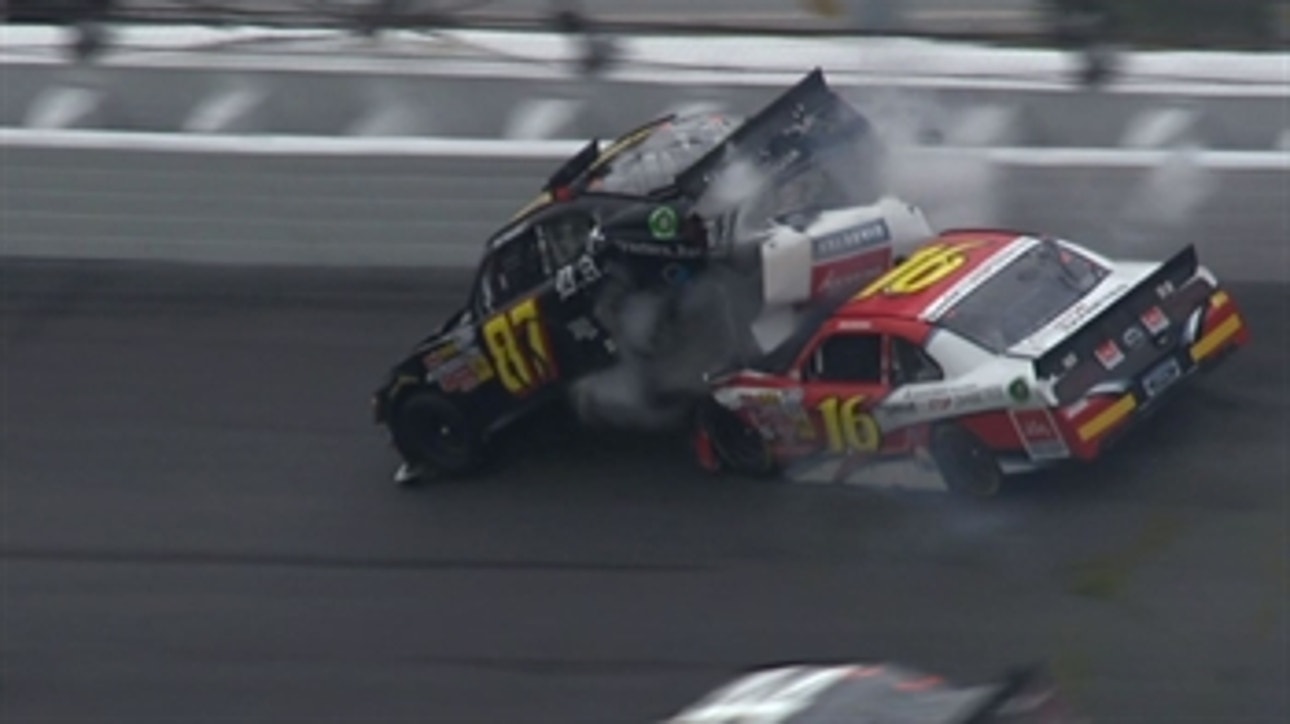 NNS: Dale Jr. Starts Wreck After Finish - Daytona 2014