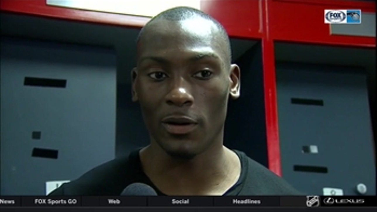 Bismack Biyombo says he was just letting the game come to him