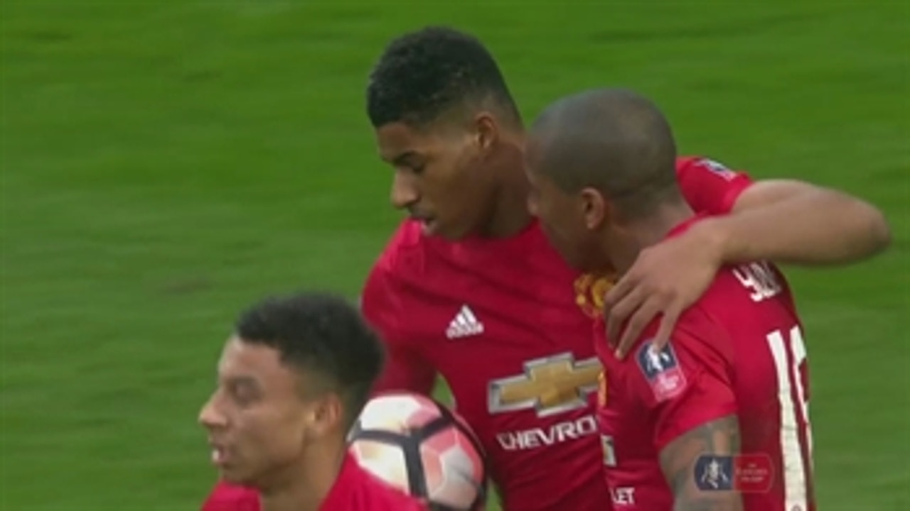 Marcus Rashford gets the equalizer for Manchester United ' 2016-17 FA Cup Highlights