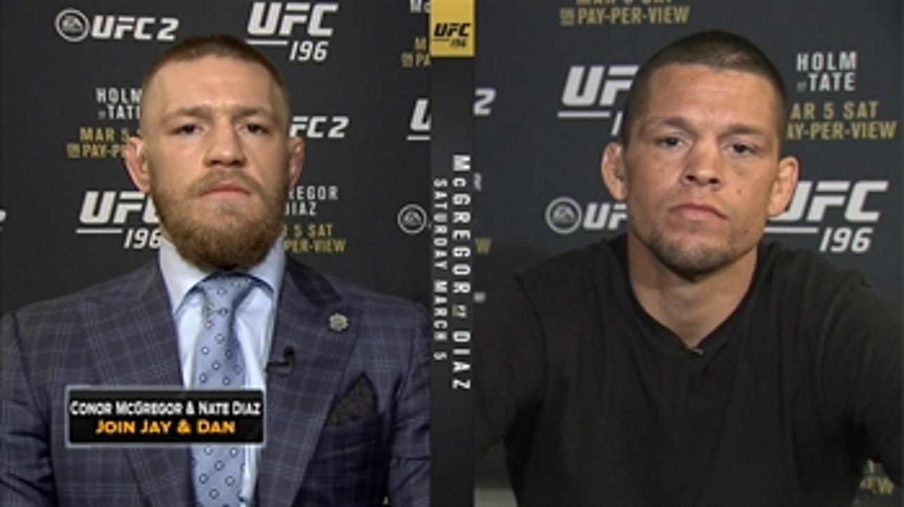 Conor McGregor and Nate Diaz join FOX Sports Live