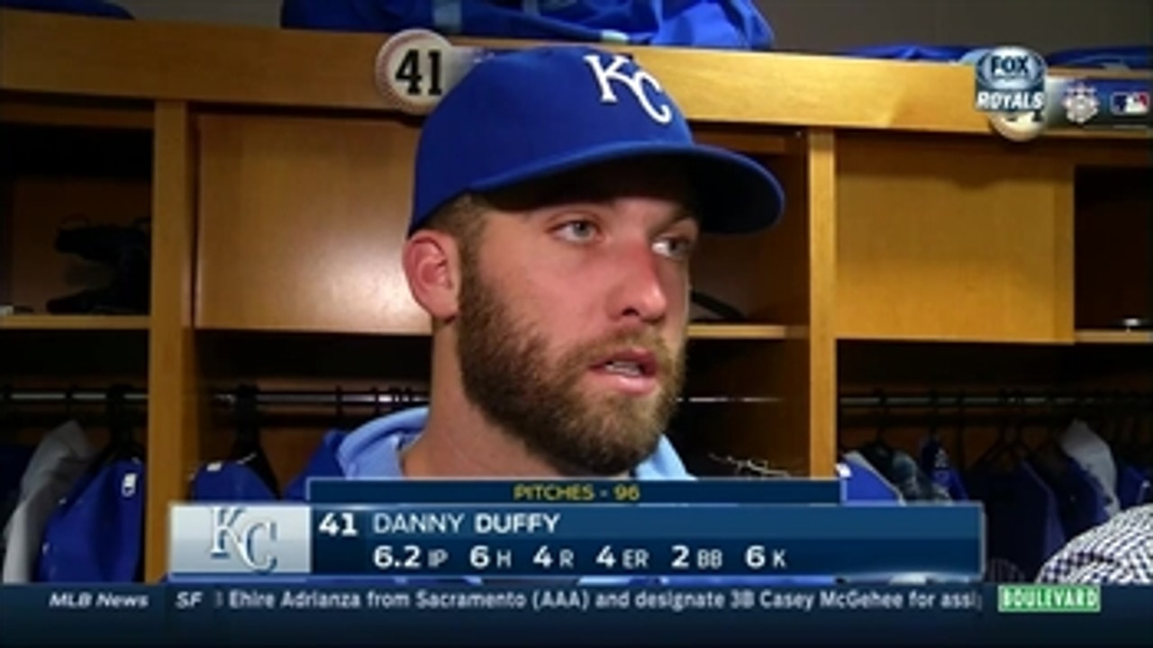 Duffy: 'I left a pitch up to a good hitter'