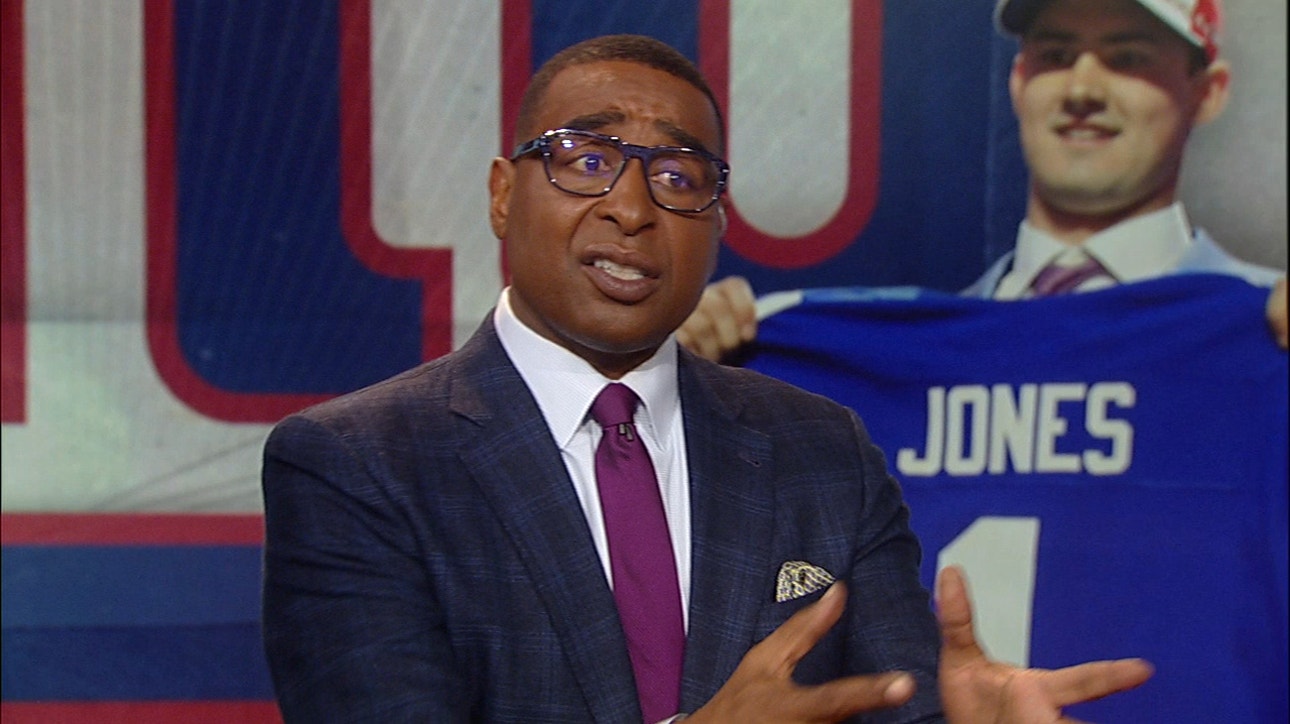 Cris Carter reacts to the Giants drafting Daniel Jones over Haskins ' NFL ' FIRST THINGS FIRST