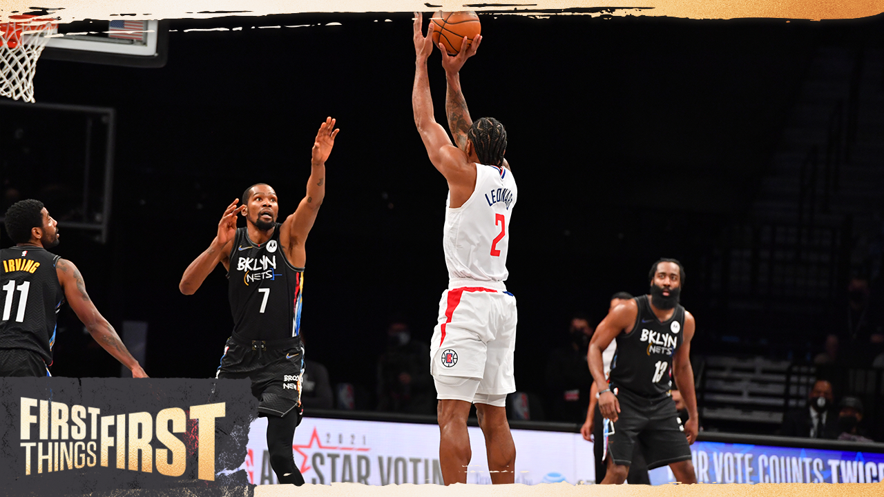 Nick Wright: Strong win for Kevin Durant's Nets as Kawhi Leonard's Clippers are much stronger this season | FIRST THINGS FIRST