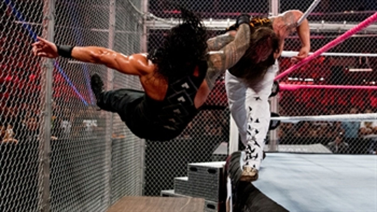 Roman Reigns collides with Bray Wyatt inside Hell in a Cell: WWE Hell in a Cell 2015