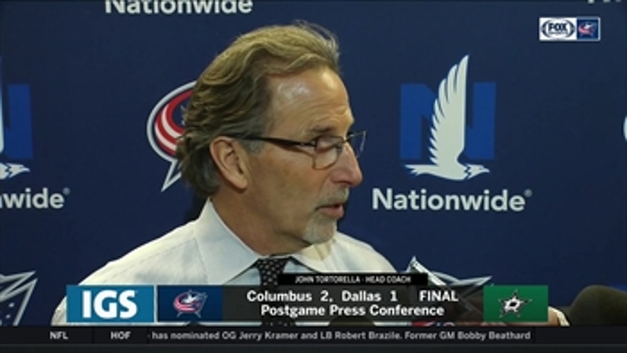 Torts pinpoints defining moment in Blue Jackets' win in Dallas
