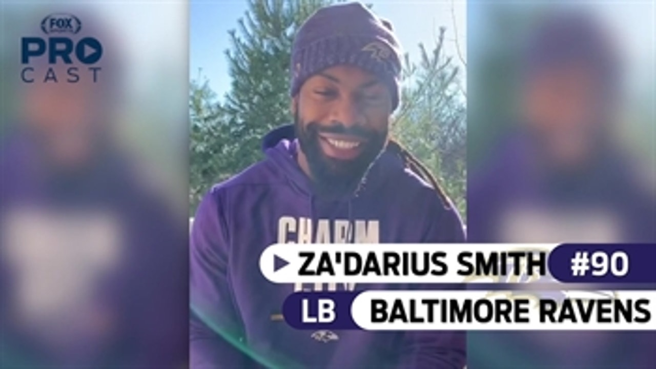 Ravens LB Za'Darius Smith is amped after a Ravens win