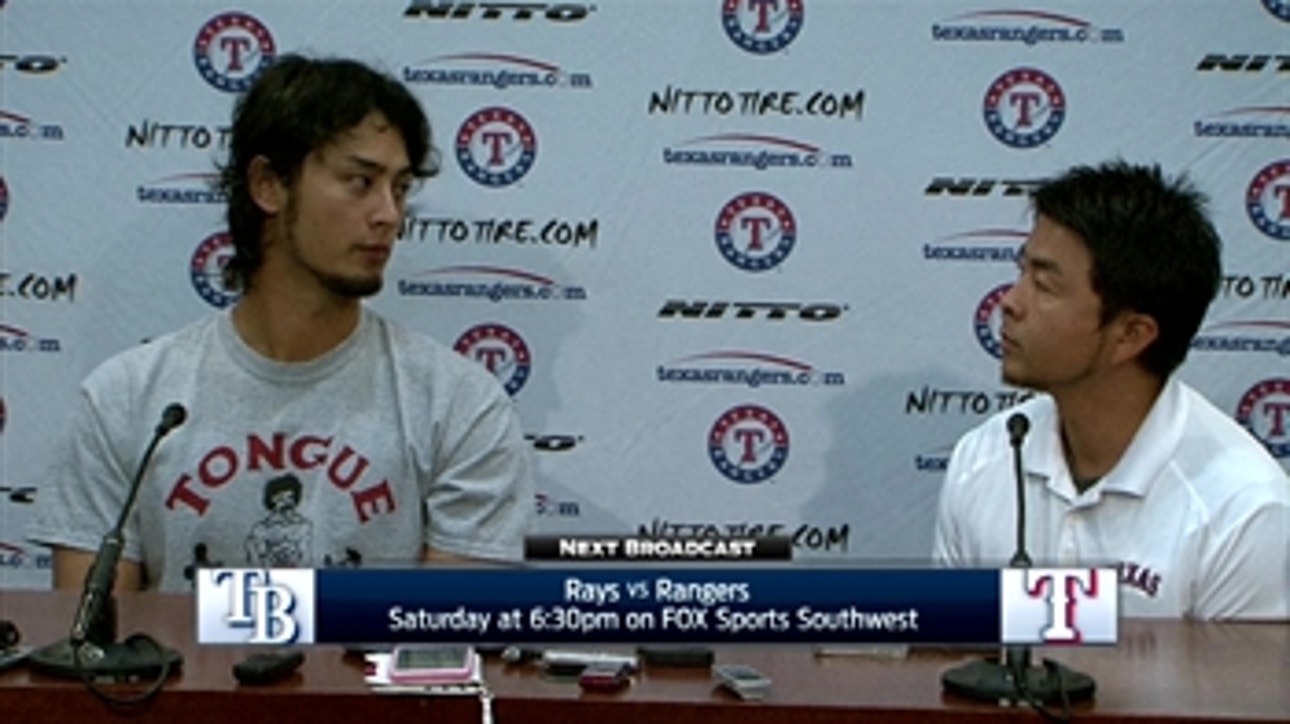 Yu Darvish on 'good results' in 3-1 win over Tampa Bay