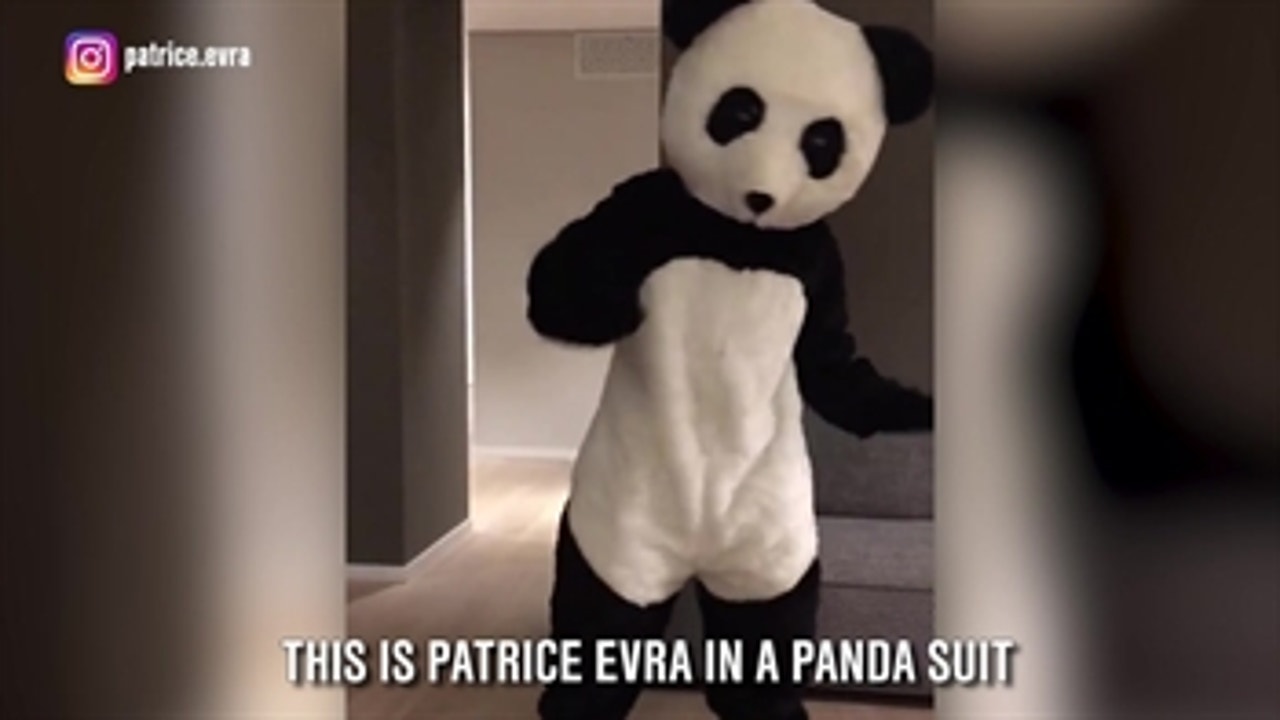 What's Patrice Evra doing in that panda suit?