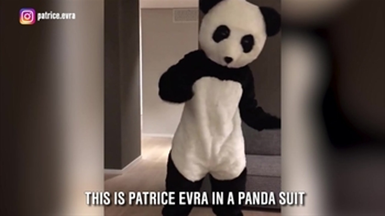 What's Patrice Evra doing in that panda suit?