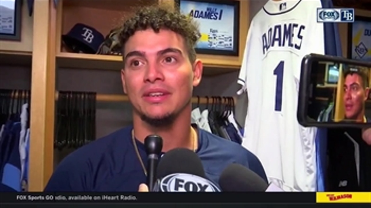 Willy Adames on his first MLB game, home run