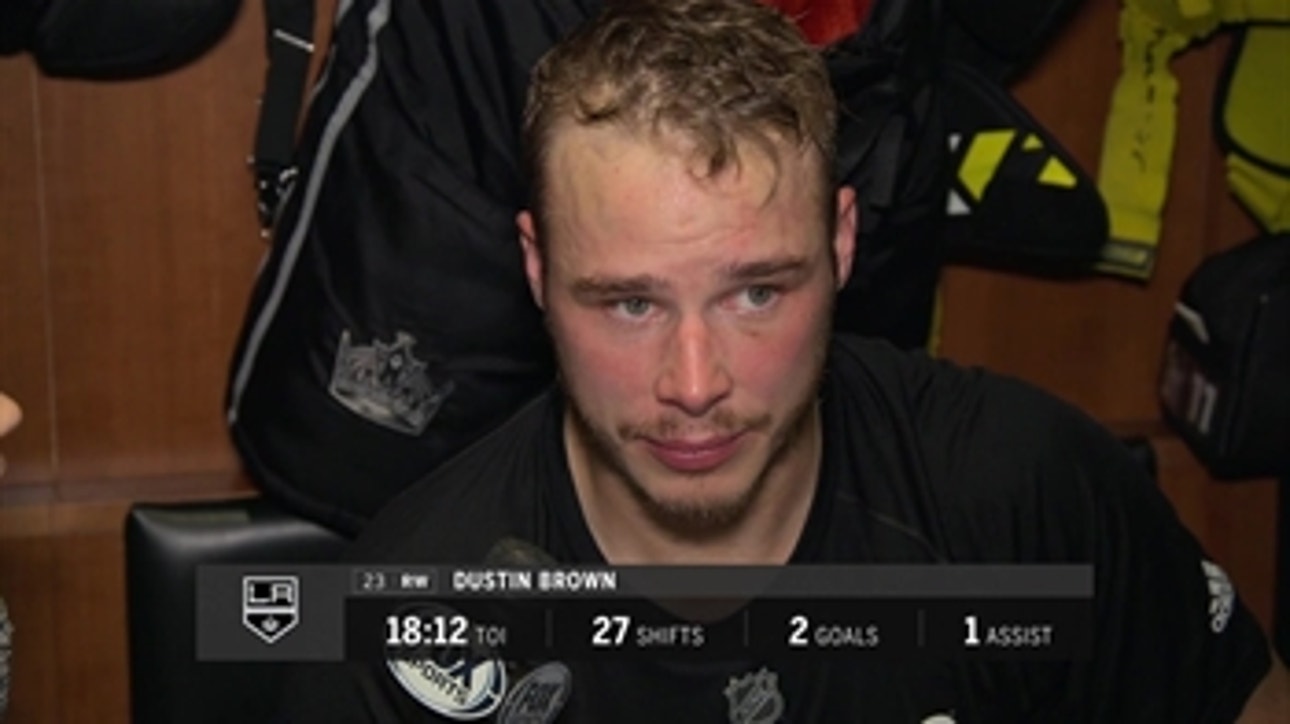 Dustin Brown on the OT loss and his goals
