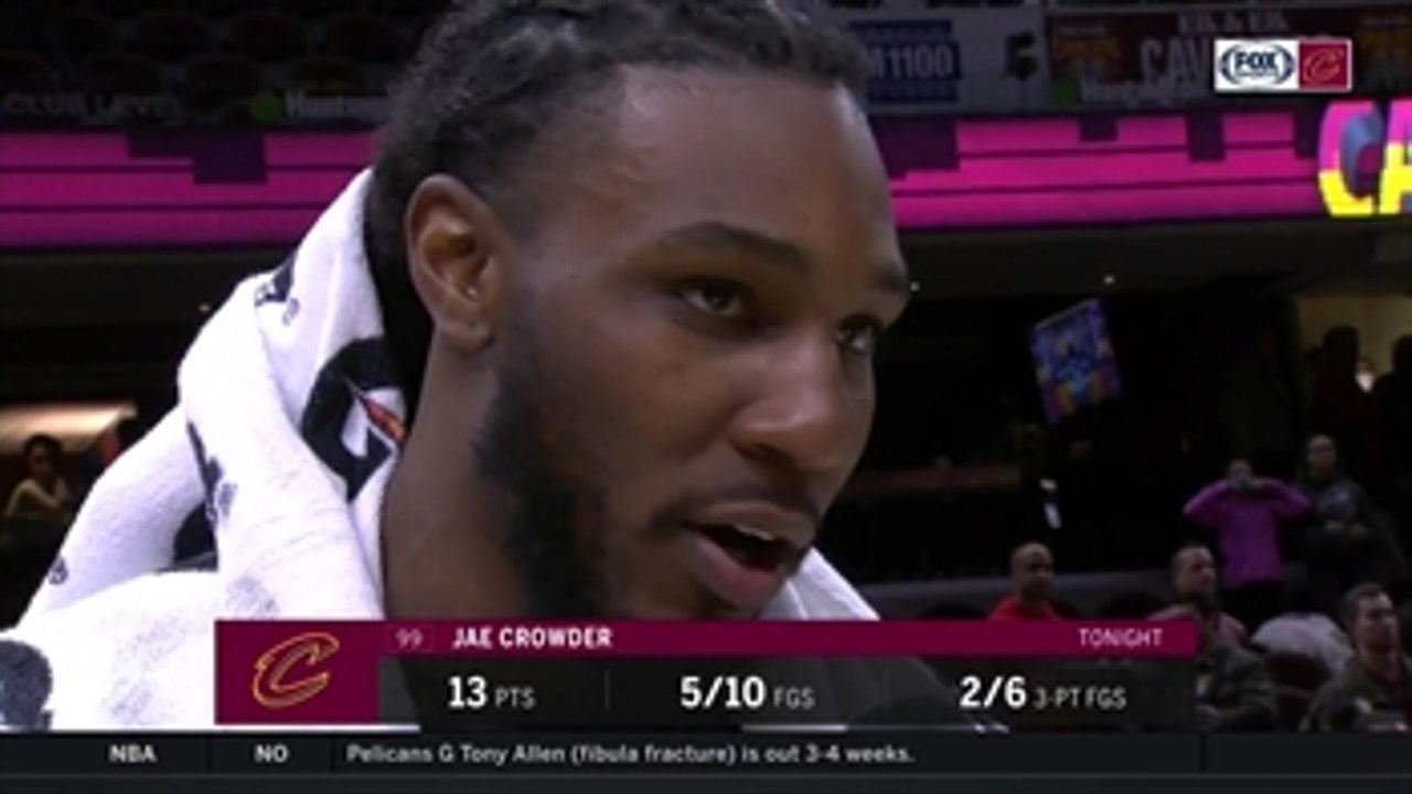 Jae Crowder feeling 'comfortable and confident' with Cavs