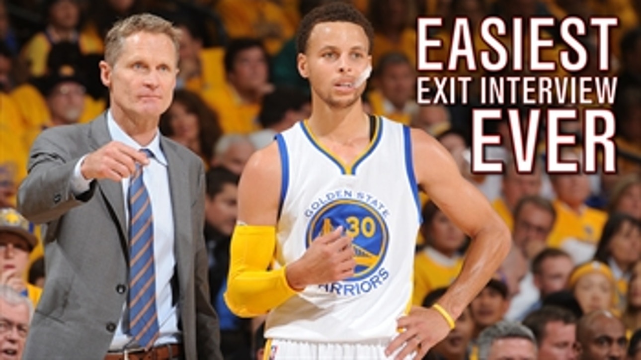 Steph Curry and Steve Kerr win at everything…even exit interviews