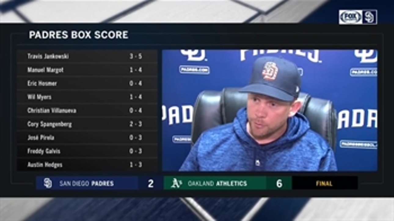 Andy Green on the Padres' 6-2 loss