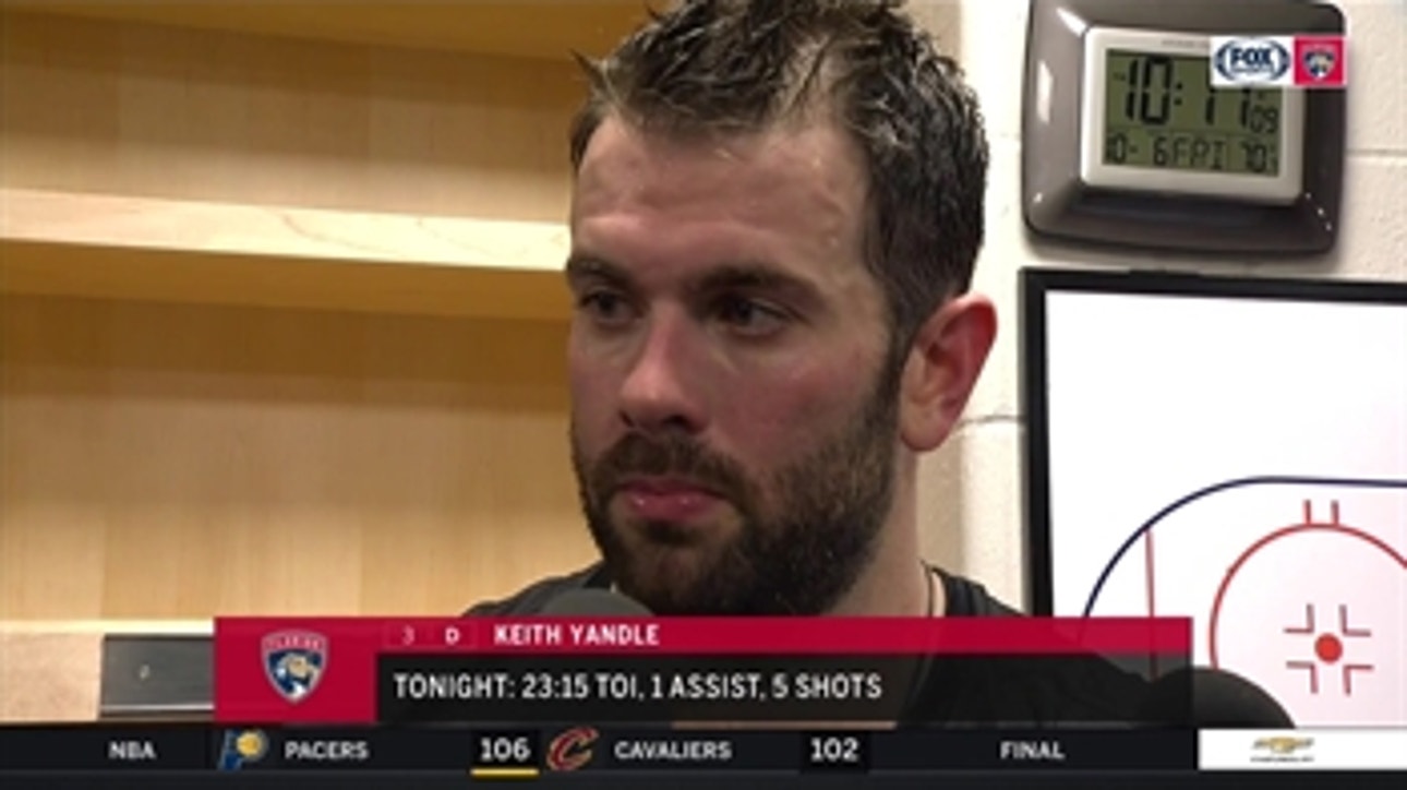 Panthers defenseman Keith Yandle sees positive takeaways after loss