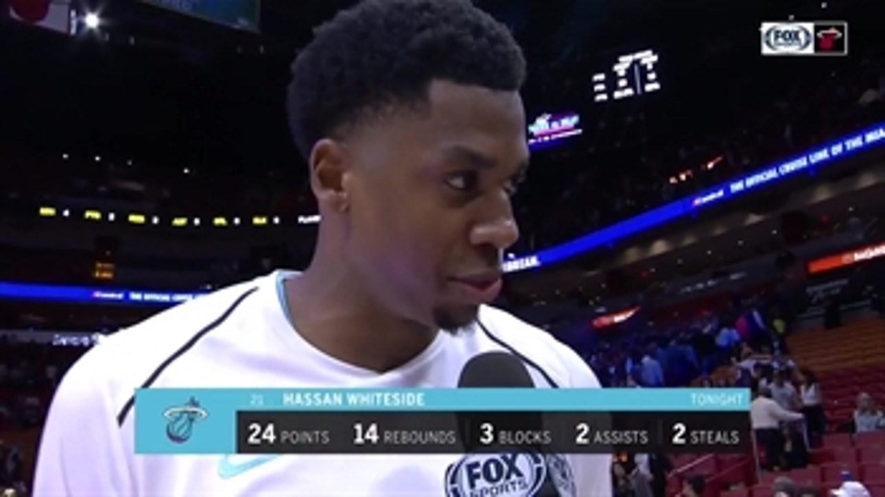 Hassan Whiteside says Heat wanted to slow Suns down