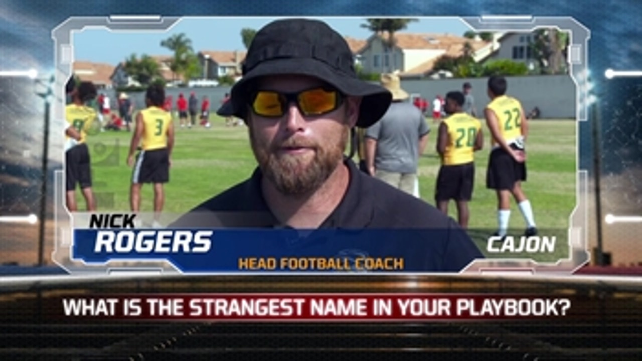 Coach Question of the Week: What is your strangest play name?
