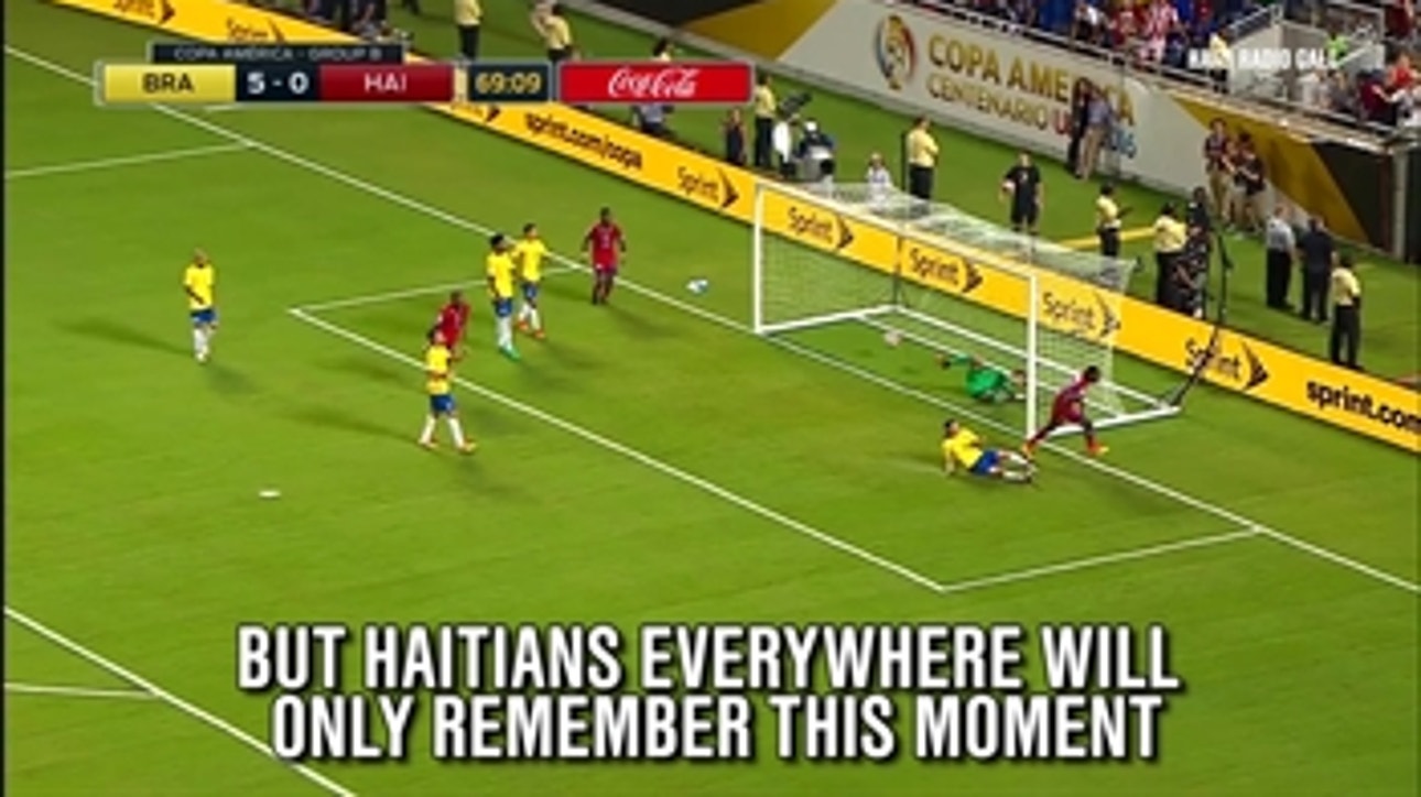 Haiti just scored an historic goal against Brazil
