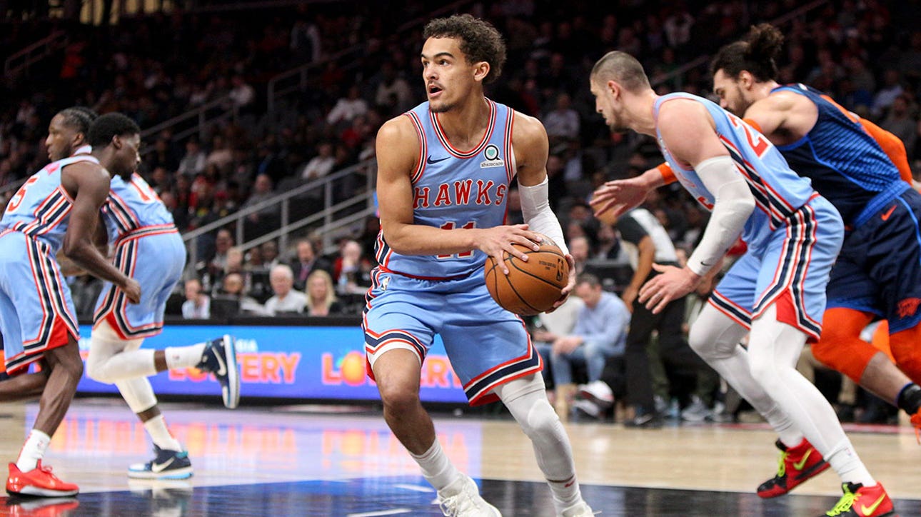 Rookie Trae Young excels in win over hometown Thunder