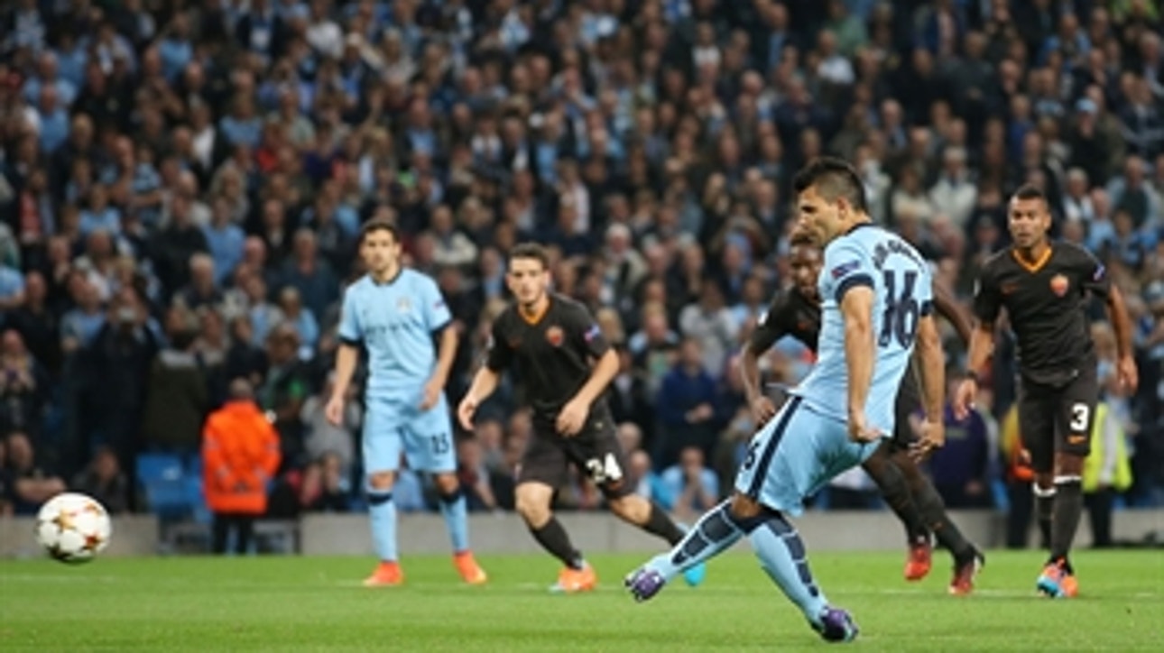 Aguero gives Manchester City early lead