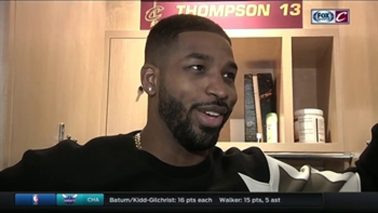 Tristan Thompson feels fortunate to be okay after nasty fall