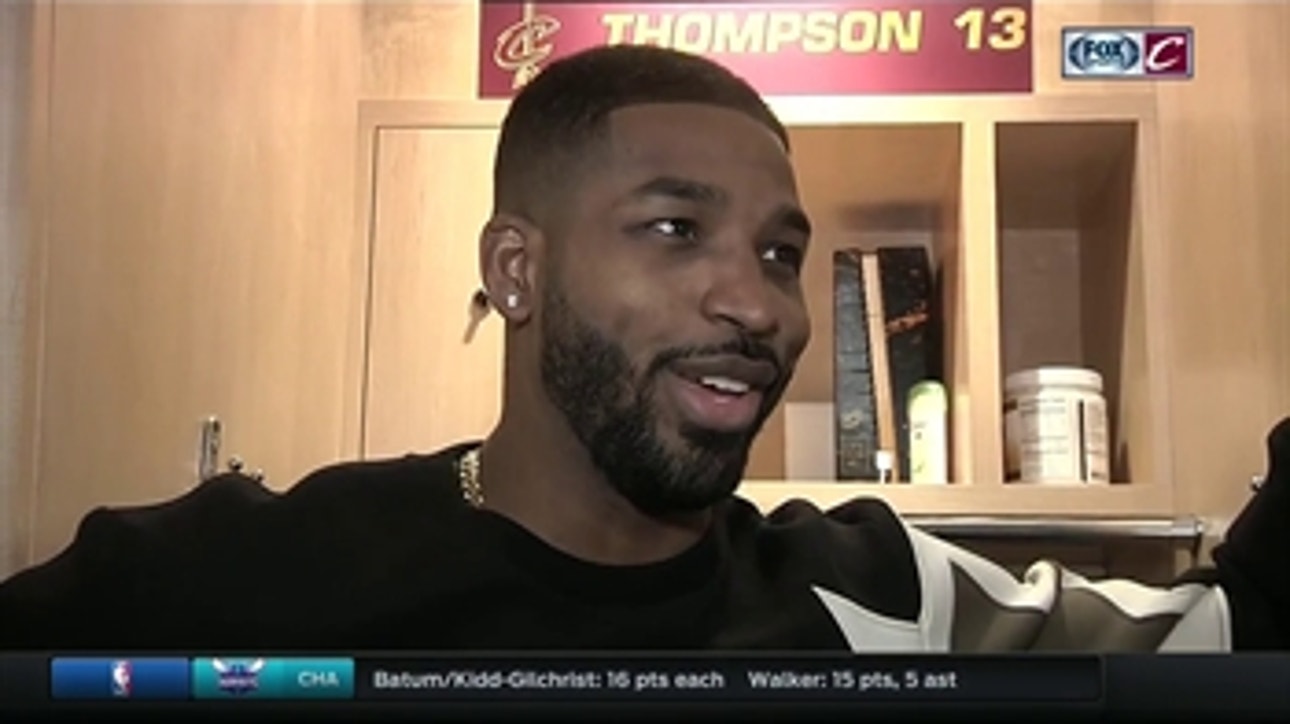 Tristan Thompson feels fortunate to be okay after nasty fall