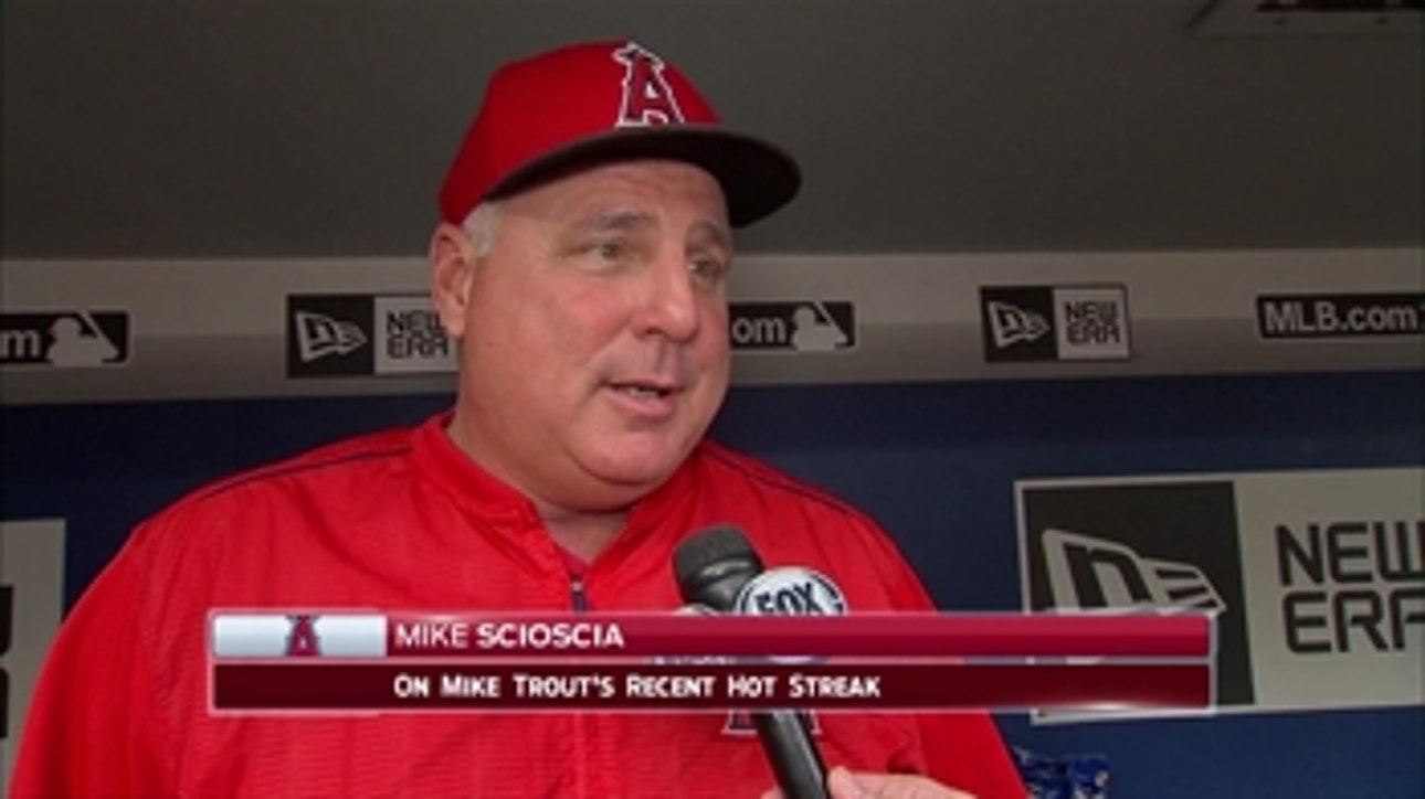 Scioscia on Trout's hot bat: 'Mike has carried us this week'