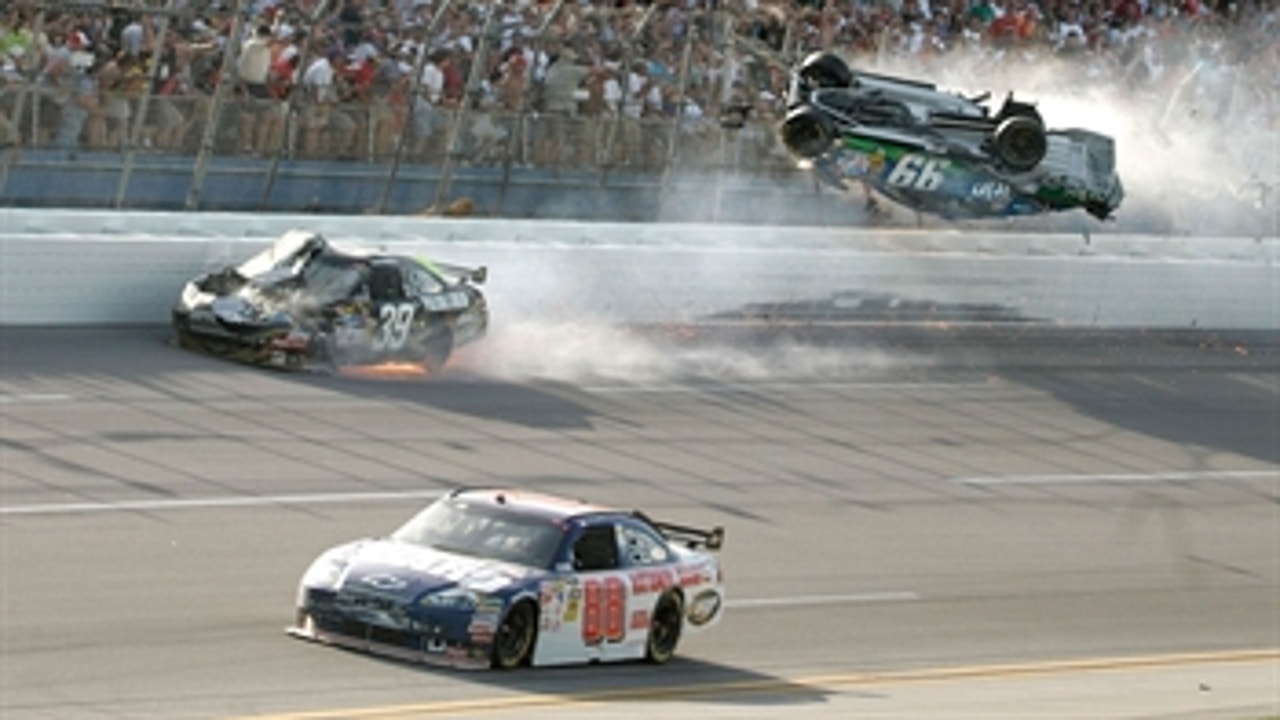 Talladega has been the site of some of the wildest finishes in NASCAR history