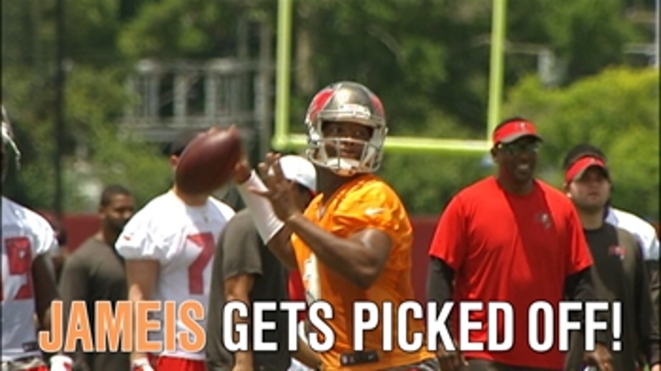 Jameis Winston gets picked off!