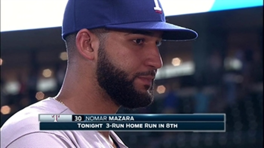 Nomar Mazara hits 3-run home run in win over Astros