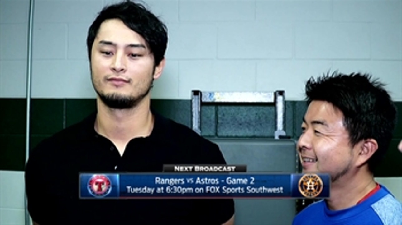 Yu Darvish on beating the Astros 6-1 on the road