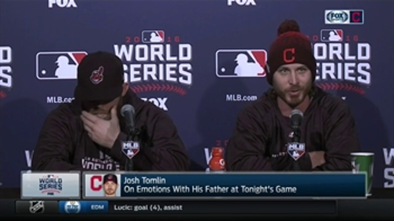 Josh Tomlin proud to pitch Game 3 of World Series with his dad watching in stands