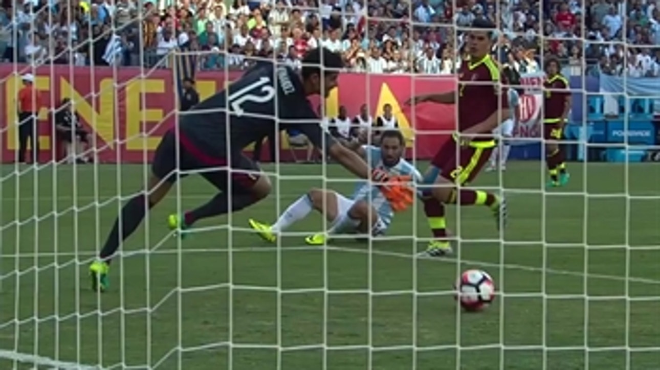 Higuain gives Argentina an early lead vs. Venezuela ' 2016 Copa America Highlights