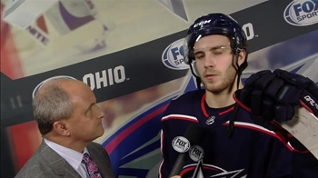 Alexander Wennberg identifies shot accuracy as a factor in the Jackets loss to Toronto