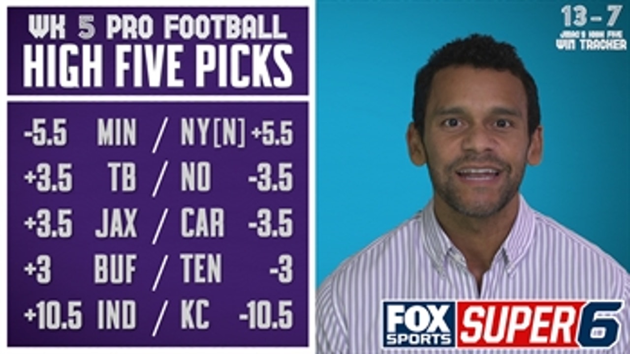 Jason McIntyre's Week 5 Pro Football Picks