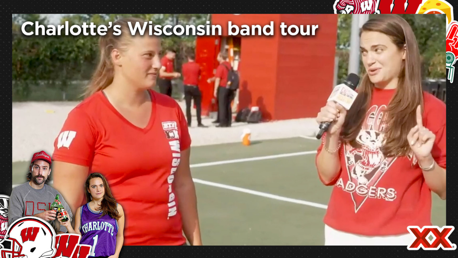 Charlotte Wilder gets the full Wisconsin marching band experience — Ultimate College Football Road Trip