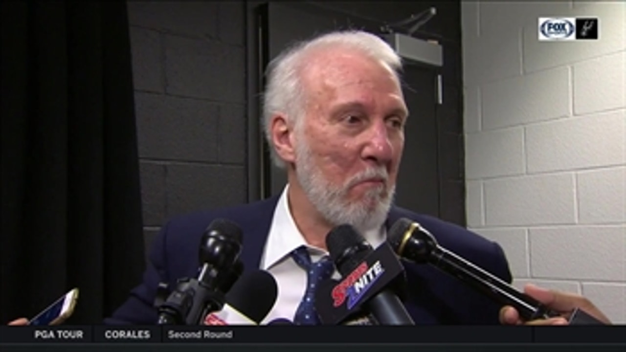 Gregg Popovich: 'Great game both ways, really proud of them'