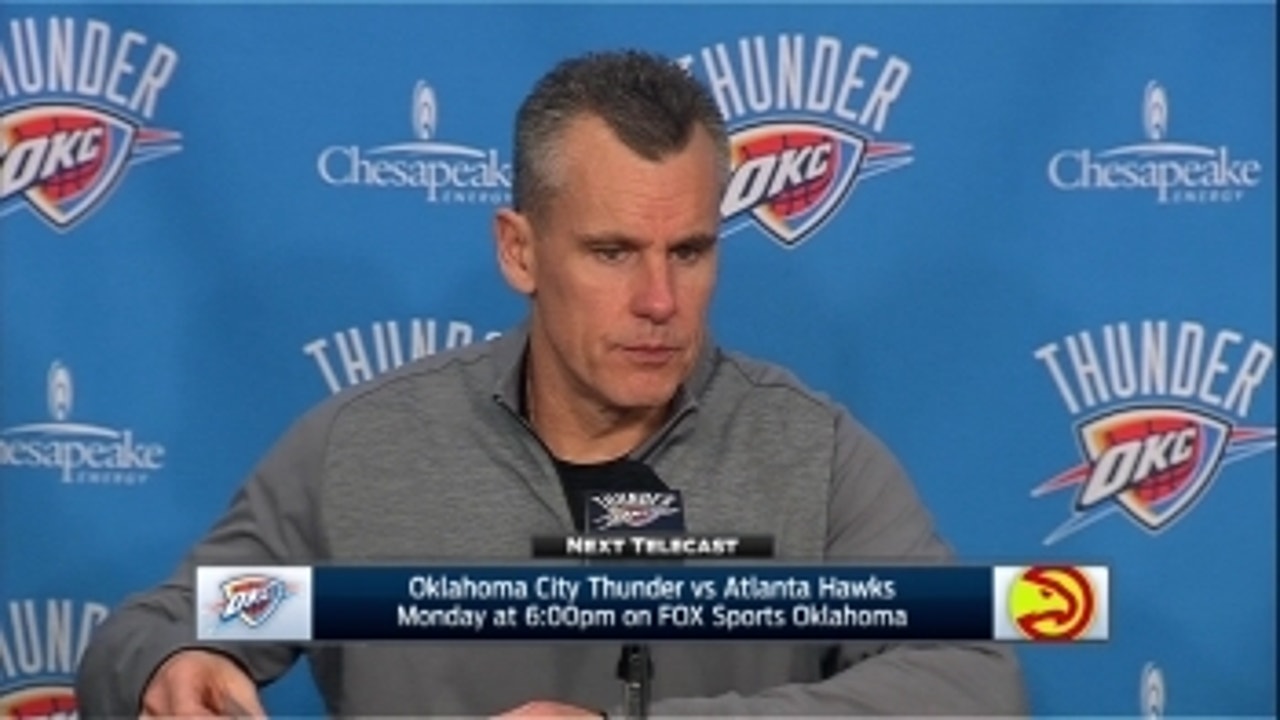 Billy Donovan encouraged with defense in win over Pelicans