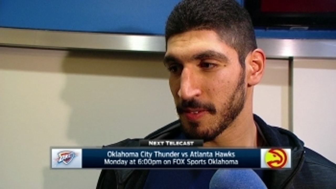 Enes Kanter on guys stepping up in win over New Orleans