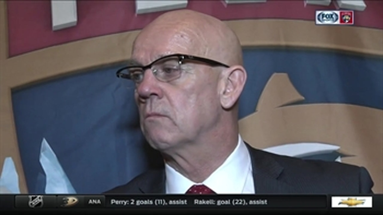 Tom Rowe says Panthers can't dwell on bad night