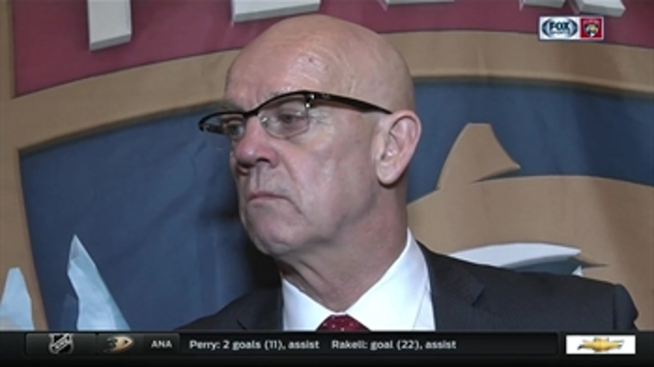 Tom Rowe says Panthers can't dwell on bad night