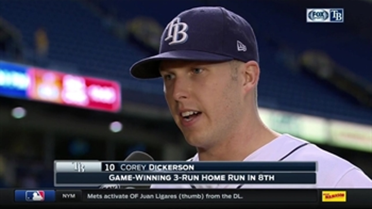 Corey Dickerson feeling like a weight's been lifted after big homer