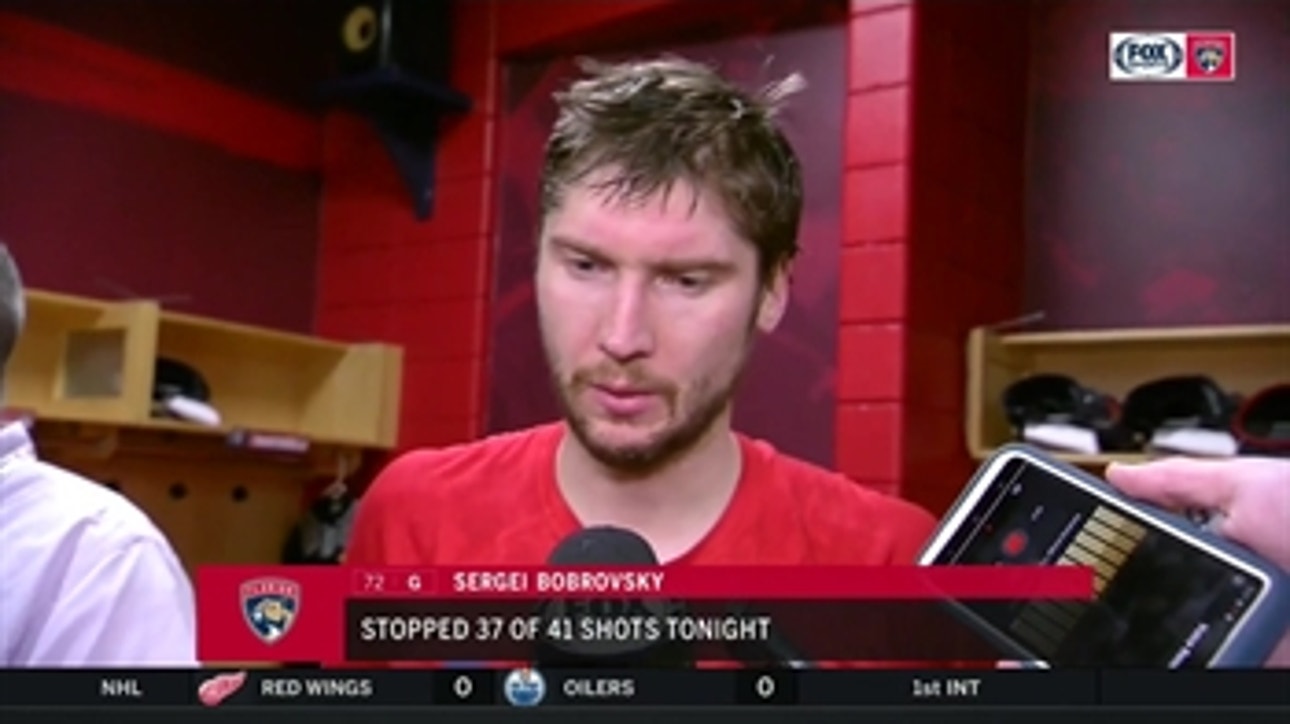 Sergei Bobrovsky breaks down Panthers' OT loss after stopping 37 of 41 shots vs. Colorado