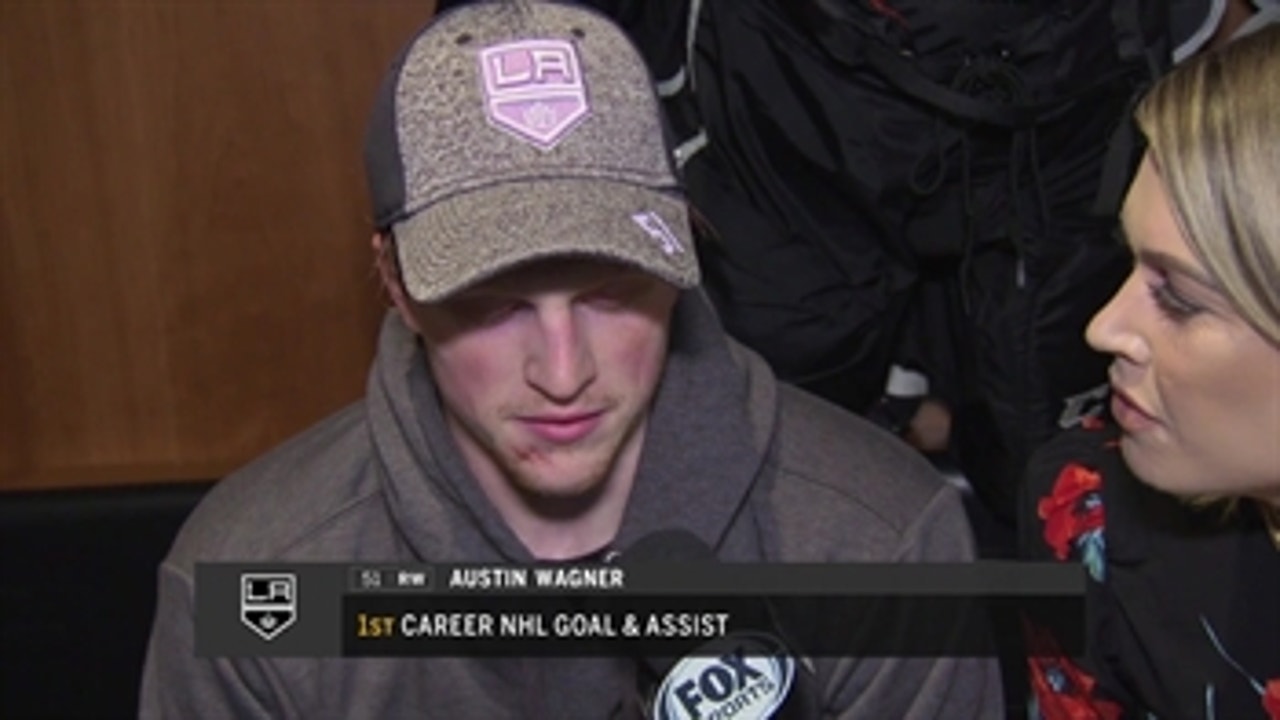 Austin Wagner elated after first career goal, assist